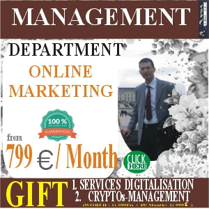 Management of the ONLINE MARKETING department from 799 euros / month