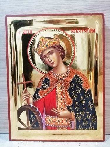 Saint Catherine Heilige Katharina Αγία Αικατερίνη Святая Екатерина 20χ16 , 20χ25 , 40χ30