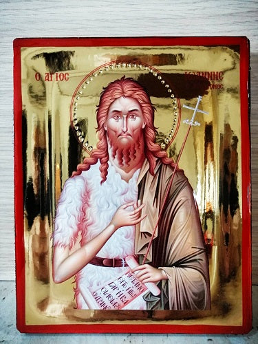 Saint John Ioannis Icons Heilige John Ioannis Ikonen Αγιος Ιωάννης Εικόνες  Святой Иоанн Иоаннис  20χ16 , 20χ25 , 40χ30