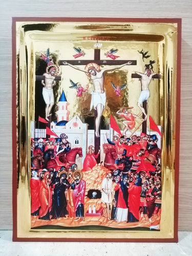 The Crucifixion Die Kreuzigung Η Σταύρωσις Jesus Christ Icons Jesus Christus Ikonen Ιησούς Χριστός Εικόνες Иисус Христос Иконки 20χ16 , 20χ25 , 40χ30