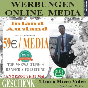 Verwaltung & Banner Erstellung in Online-Medien im Ausland oder Inland mit 59 Euro / Media.